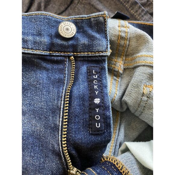 LUCKY BRAND Jeans Women 10/30 Ankle Premium Denim Easy Rider Boot Cut Distressed - Picture 11 of 13